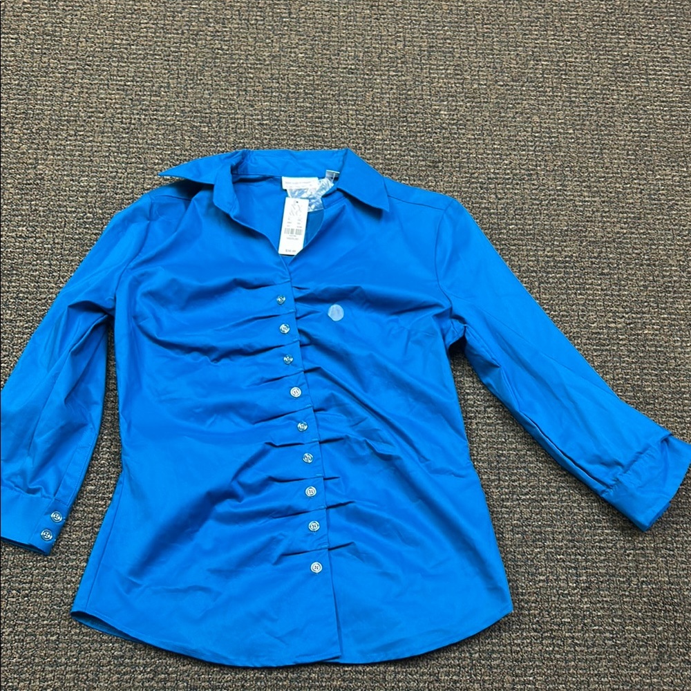 Blue Button-Up Shirt